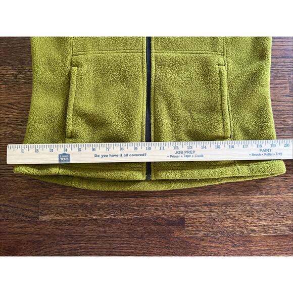 REI Fleece Vest Womens Size M Olive Green Zip Outdoors Hiking - Picture 8 of 11